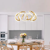 Lampadari Lusso Moderni Onde Astratte Eleganza Contemporanea - clowasit.com